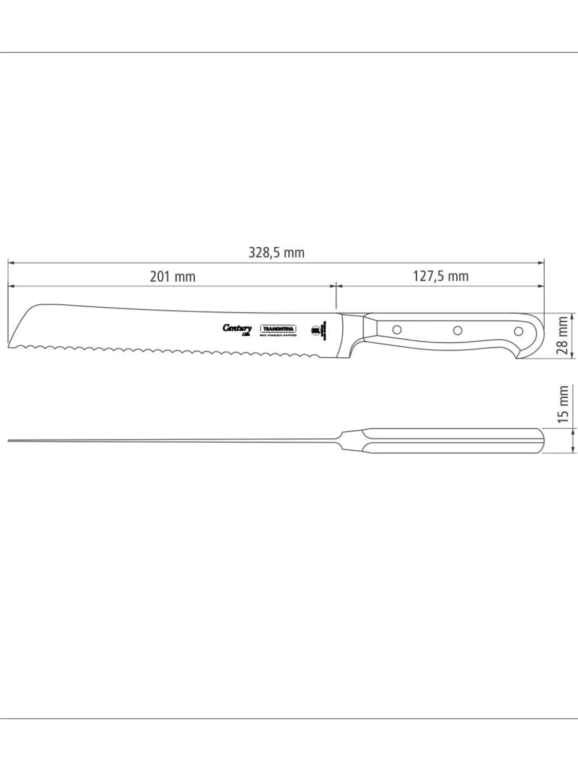 Tramontina 24009108 Century kenyérvágó kés